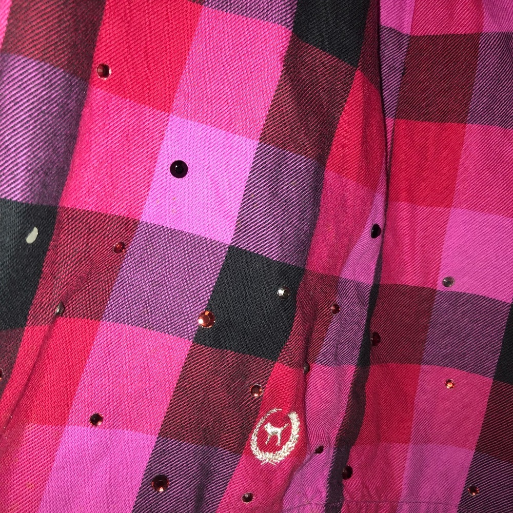 PINK Flannel Dress - Picture 4 of 5